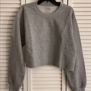 Grey sweater.